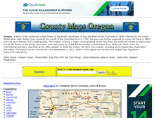 Tablet Screenshot of countymapsoregon.com